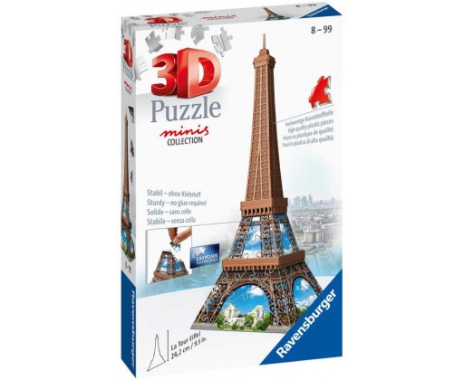 RAVENSBURGER Puzzle 3D Mini budova Eiffelova věž  54 dílků plast Ravensburger