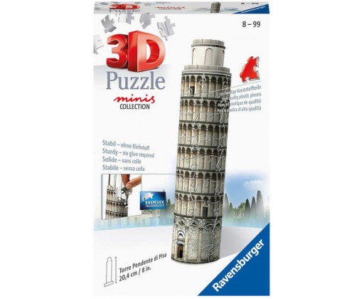 RAVENSBURGER Puzzle 3D Mini budova Šikmá věž v Pise 54 dílků plast Ravensburger
