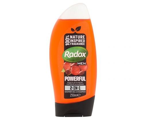 Radox Feel Powerfull 2v1 pánský sprchový gel a šampon  250 ml Radox