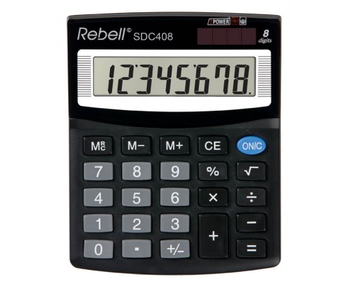 Rebell SDC408+ stolní kalkulačka displej 8 míst Rebell