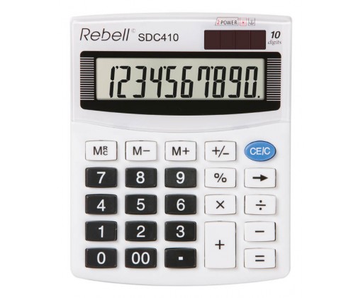 Rebell SDC410 stolní kalkulačka displej 10 míst Rebell