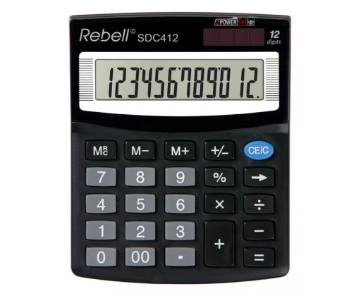 Rebell SDC412 stolní kalkulačka displej 12 míst Rebell