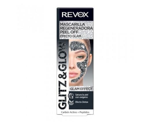 Revox Regenerační slupovací pleťová maska Glitz and Glow (Regenerating Peel Off Black Mask)  80 ml Revox