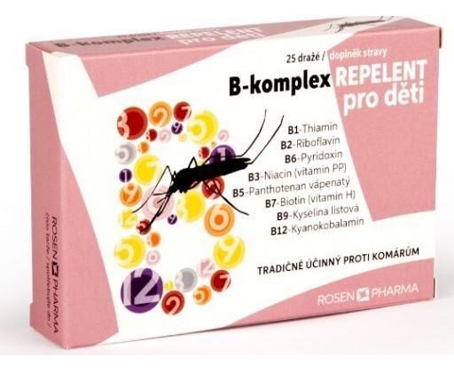 Rosen B-komplex REPELENT pro děti 25 tablet ROSENPHARMA