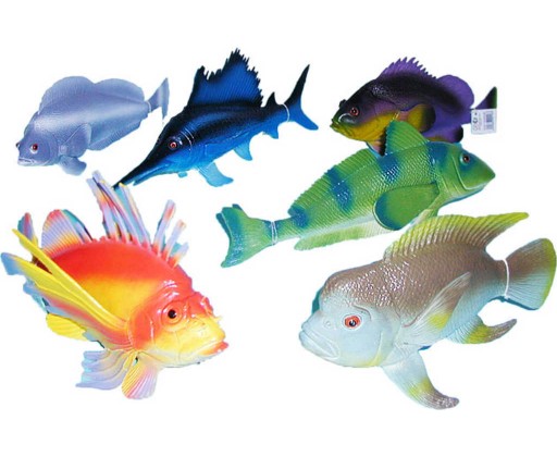 Rybka tropická 24-36cm figurka ryba 6 druhů plast _Ostatní 1_