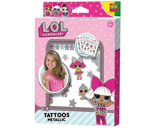 SES CREATIVE L.O.L. Surprise! Dětské metalické tetování holčičí SES Creative