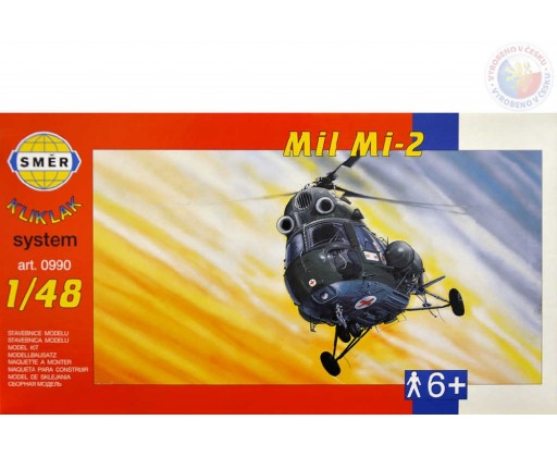 SMĚR Model helikoptéra VRTULNÍK Mi 2  1:48 (stavebnice vrtulníku) Směr