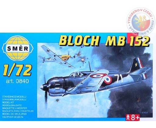 SMĚR Model letadlo Bloch MB 152 1:72 (stavebnice letadla) Směr