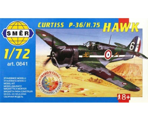 SMĚR Model letadlo Curtiss P-36 1:72 (stavebnice letadla) Směr