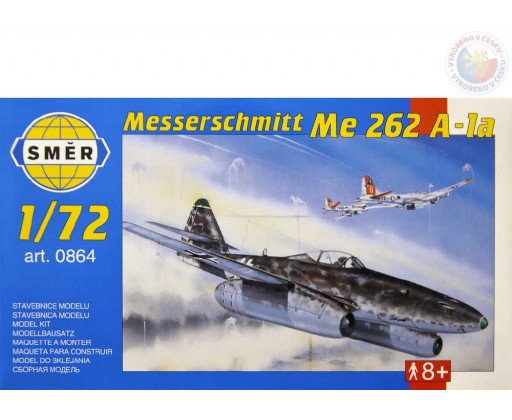 SMĚR Model letadlo Messerschmitt Me 262A 1:72 (stavebnice letadla) Směr