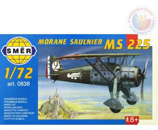 SMĚR Model letadlo Morane Saulnier MS 225 1:72 (stavebnice letadla) Směr