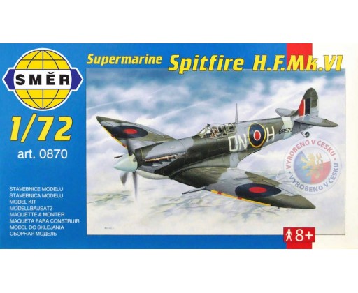 SMĚR Model letadlo Sup.Spitfire 1:72 (stavebnice letadla) Směr