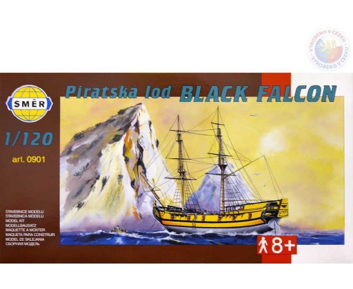 SMĚR Model loď Black Falcon 1:120 (stavebnice lodě) Směr
