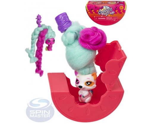 SPIN MASTER Candylocks zvířátko voňavé vlasy v melounu různé druhy Spin Master