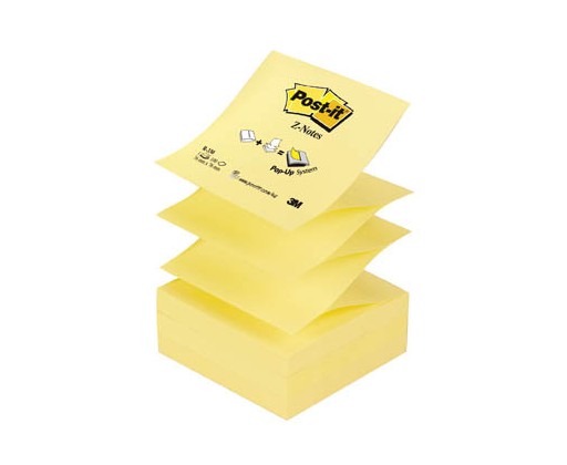Samolepicí bločky Post-it - Z bločky - žlutá / 100 lístků 3M