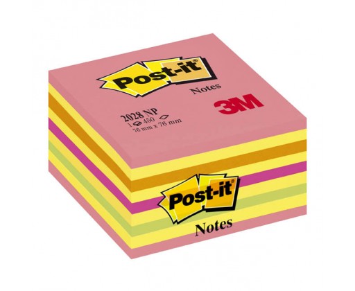 Samolepicí bločky Post-it kostky - růžová
