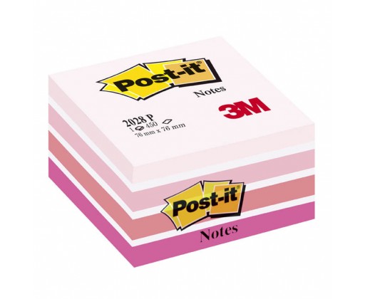 Samolepicí bločky Post-it kostky - růžové odstíny / 450 lístků 3M