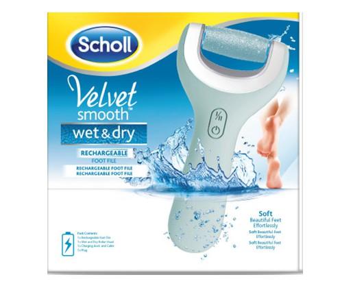 Scholl Velvet Smooth Wet & Dry dobíjecí pilník na chodidla Scholl