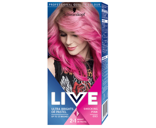 Schwarzkopf Live Ultra Brights or Pastel barva na vlasy Shocking Pink 093 50 ml Schwarzkopf Live