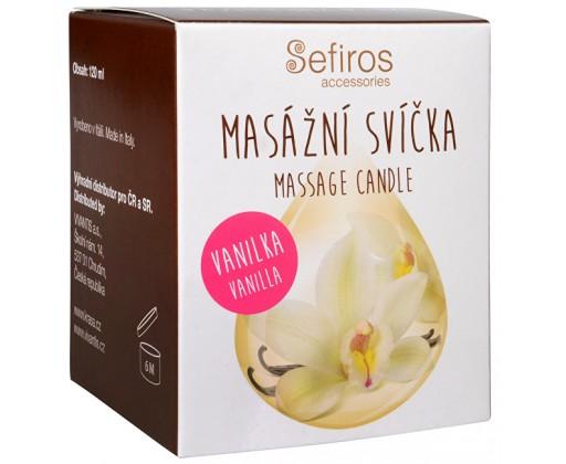 Sefiros Masážní svíčka Vanilka (Massage Candle) 120 ml Sefiros