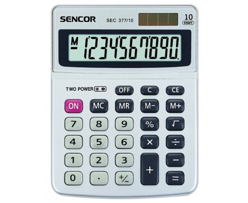 Sencor SEC 377 stolní kalkulačka displej 10 míst Sencor