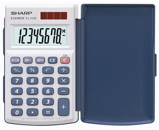 Sharp EL-243S kapesní kalkulačka displej 8 míst Sharp