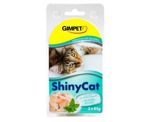 ShinyCat konzerva krevety+kuřecí 2x70g SHINYCAT