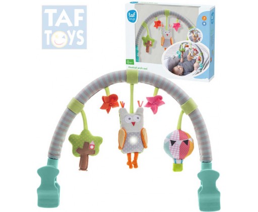 TAF TOYS Baby hrazdička hudební sova Světlo Zvuk pro miminko Taf Toys