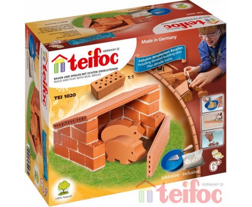 TEIFOC Domek Pigs 1020 *Stavebnice cihly s maltou* Teifoc