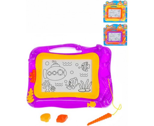 Tabulka dětská kreslicí magnetická set s razítky a kouzelným perem 3 barvy _Ostatní 1_