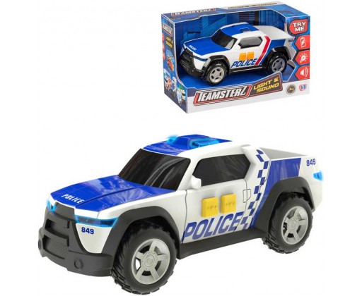 Teamsterz autíčko 16cm pickup policejní zásahové na baterie Světlo Zvuk 2 druhy HRAČKY