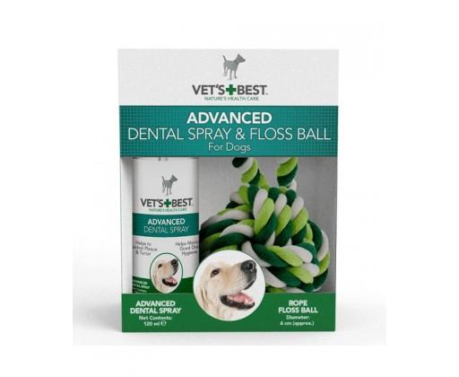 VET´S BEST Dentální sprej + lano pro psy VET´S BEST