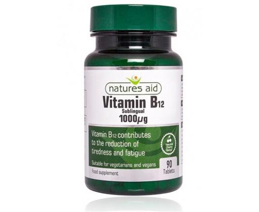 Vitamin B12 - 1000 mcg - sublingvální 90 tablet Natures Aid