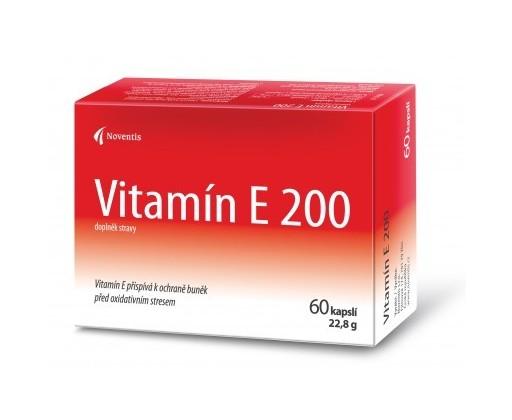 Vitamín E 200 60 kapslí Noventis