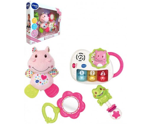 Vtech Baby První dárek pro miminko set 4 hračky holčičí na baterie Světlo Zvuk HRAČKY
