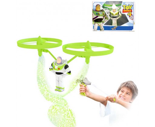 Vystřelovací figurka Buzz Toy Story 4 (Příběh hraček) s vrtulkami v krabici HRAČKY