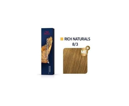 Wella Professionals Permanentní barva na vlasy Koleston Perfect ME™ Rich Naturals 8/3 60 ml Wella Professionals
