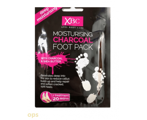 XPel Charcoal Foot Packhydratační ponožky s aktivním uhlím 1 pár XPel