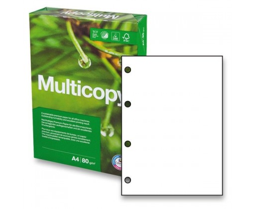Xerografický papír Multicopy - A4 80 g / 500 listů / 4 díry Multicopy