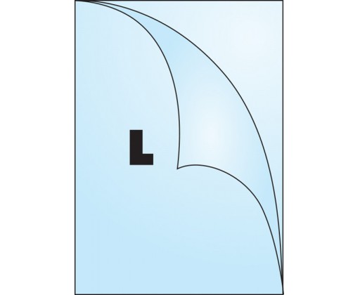 Zakládací obal tvar L - tvar L / A5 silný / 180 my / 100 ks Koh-i-noor