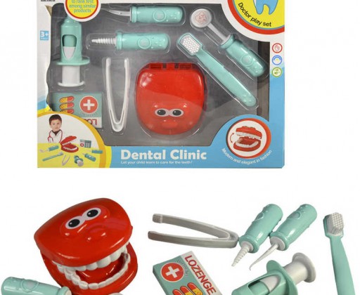 Zubní ordinace dětský lékařský set s chrupem a nástroji plast _Ostatní 1_