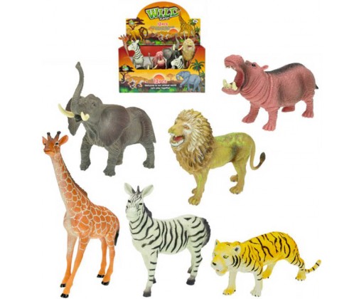 Zvířátka safari 15-20cm plastová figurka 6 druhů _Ostatní 1_
