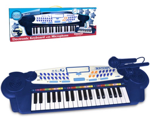 BONTEMPI Dětské elektronické piano keyboard s mikrofonem 37 kláves Bontempi