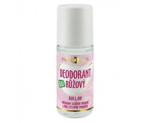Bio Růžový deodorant roll-on 50 ml Purity Vision