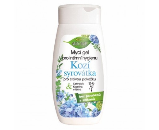 Bione Cosmetics Mycí gel pro intimní hygienu Kozí syrovátka pro citlivou pokožku 260 ml Bione Cosmetics