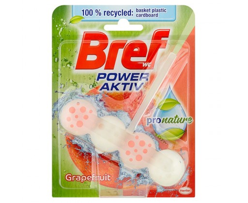 Bref Power Aktiv ProNature Grapefruit tuhý WC blok 50 g Bref