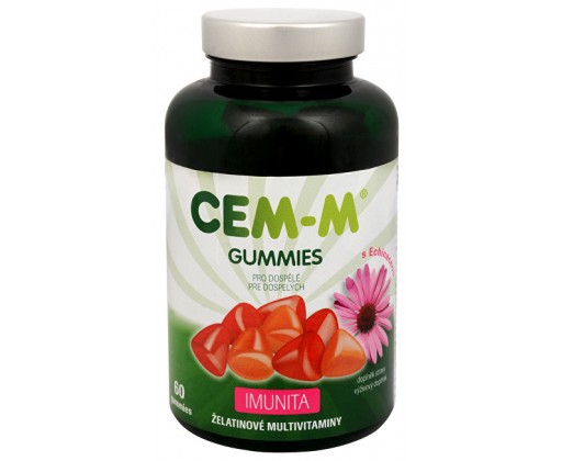 CEM-M Gummies pro dospělé IMUNITA 60 želatinových tbl. + 60 tablet ZDARMA SALUTEM Pharma