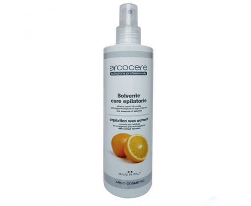 Čistič vosku a parafínu Pomerančová esence (Depilation Wax Solvent) 300 ml Arcocere