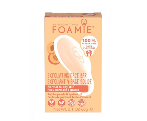Čisticí pleťové mýdlo s exfoliačním efektem (Exfoliating Cleansing Face Bar) 60 g Foamie