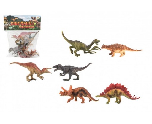 Dinosaurus plast 15-16cm 6ks v sáčku Teddies